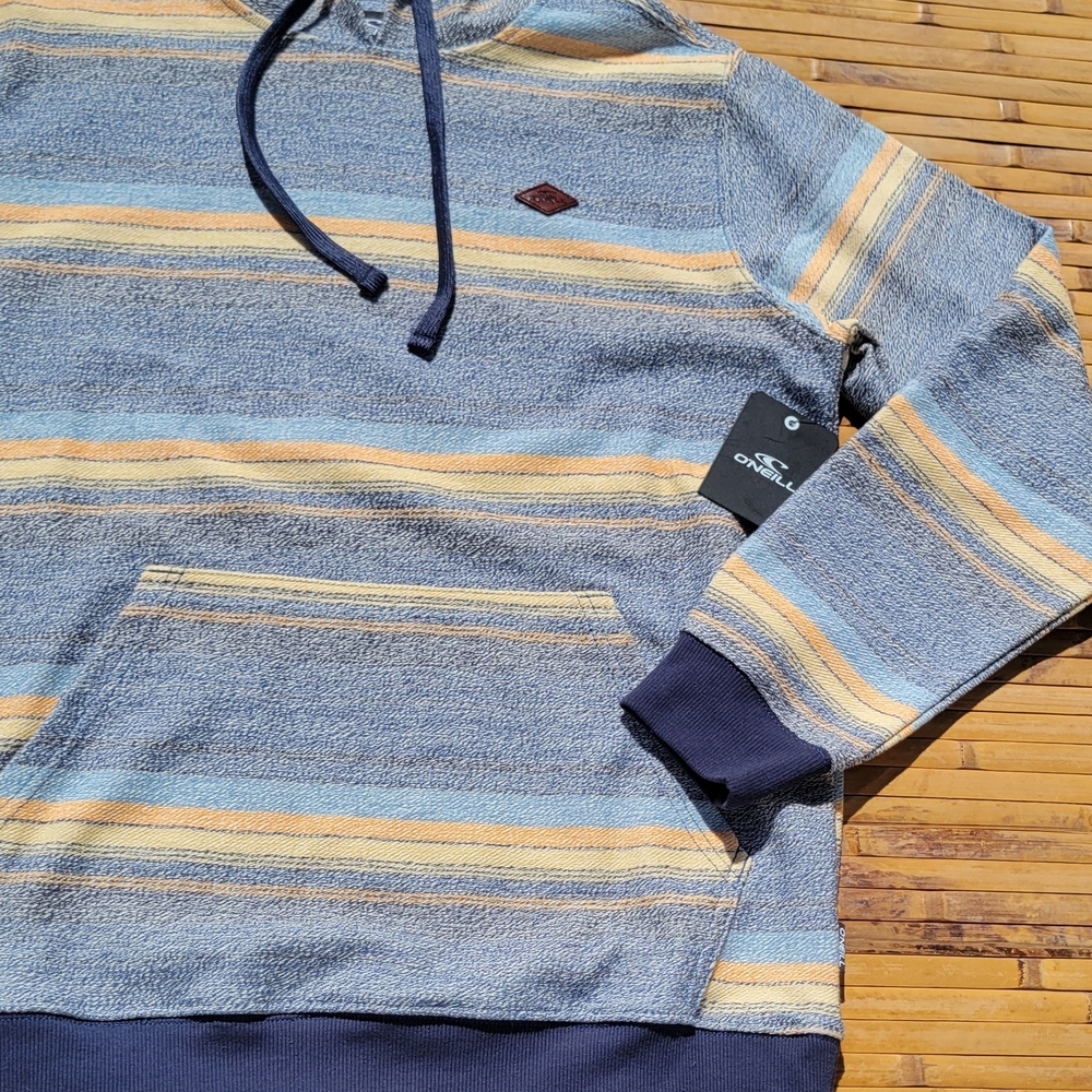 O'Neill Striped Beach Hoodie Rockley Pullover New - Picture 4 of 12